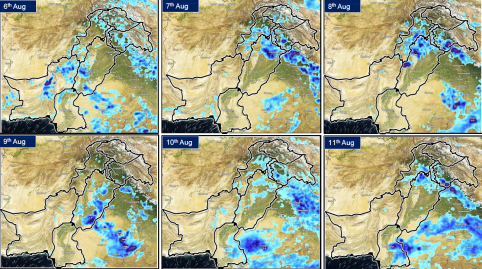 Weather Projection 6-11 August 2024